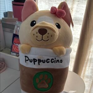 Puppuccino Dog Toy - Cream and Brown